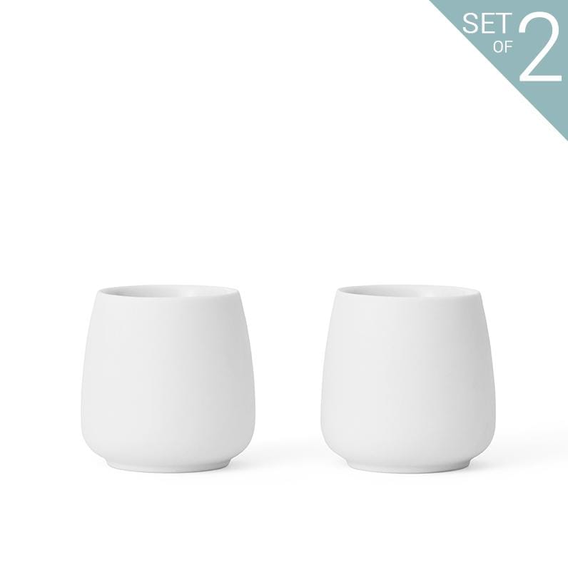 Nicola™ Tea Cup Small - Set Of 2 Cups &amp; Mugs VIVA Scandinavia Pure white 