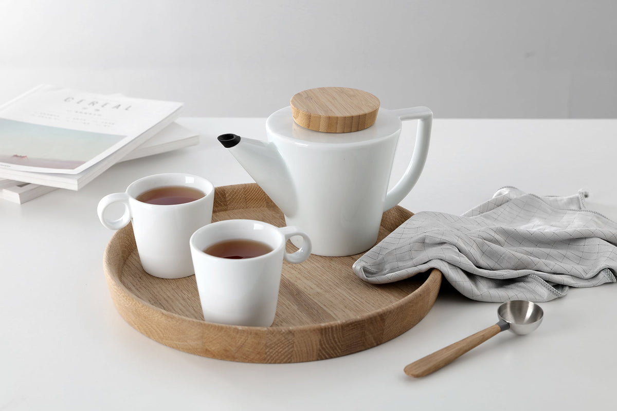Infusion™ Porcelain Teapot With Oak Lid Teapots VIVA Scandinavia 