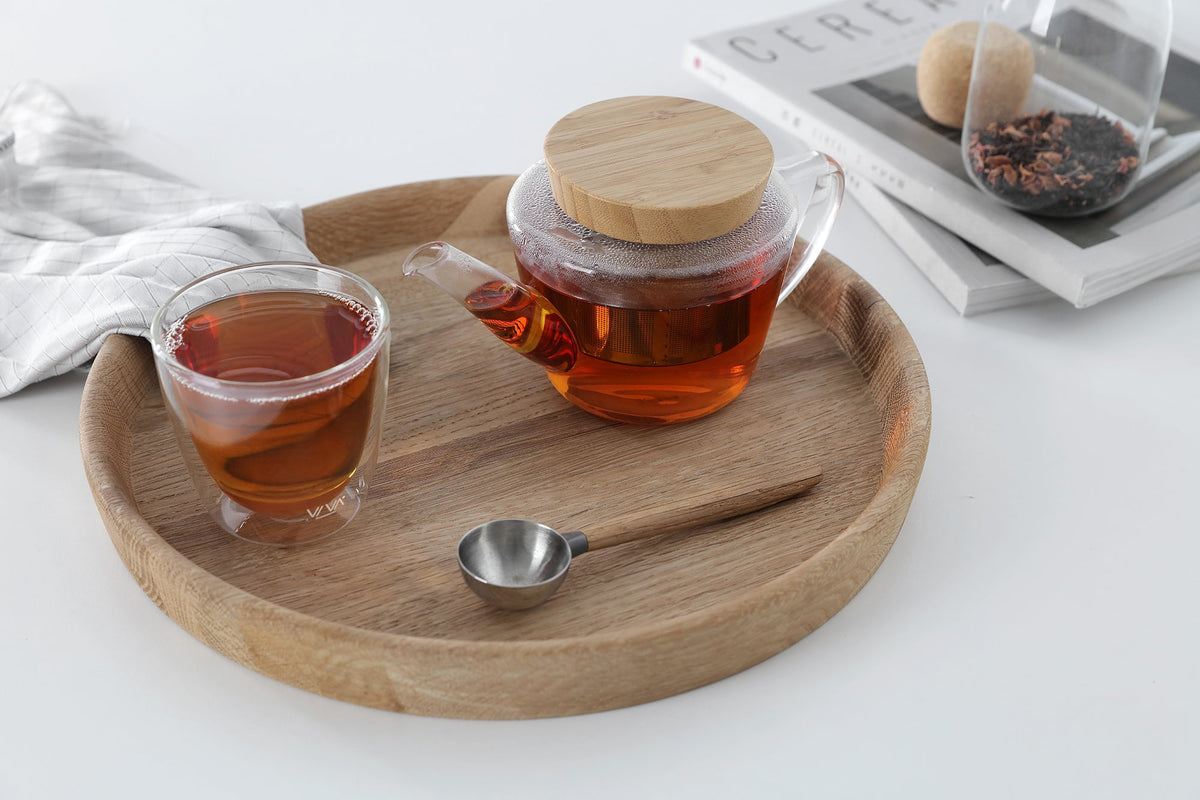 Infusion™ Glass Teapot With Oak Lid Teapots VIVA Scandinavia 